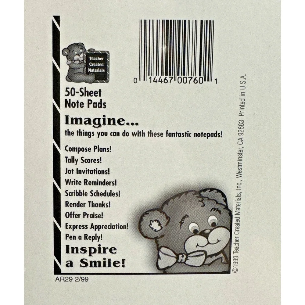Teacher Created Materials vintage 1999